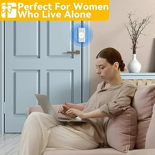 2 Pack Home Security Door Reinforcement Lock – Withstands 800 lbs, Heavy Duty Inward Swinging Door Lock, Childproof & Anti-Theft Protection