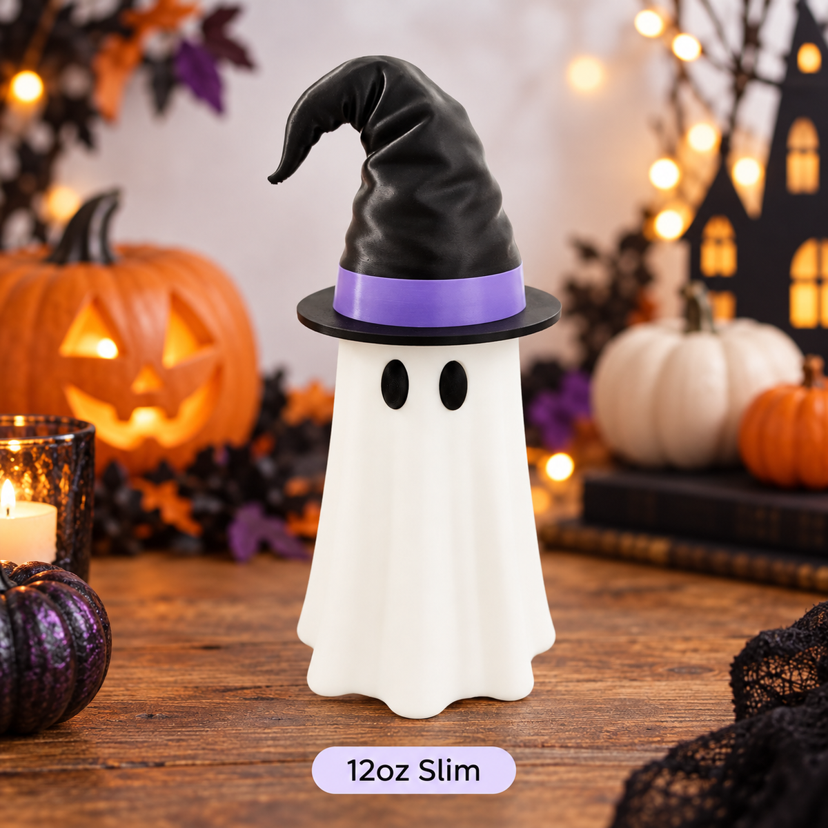 🎃 Limited-Time Halloween Deal — Ghost Witch Hat Beverage Can Cover 👻🥤