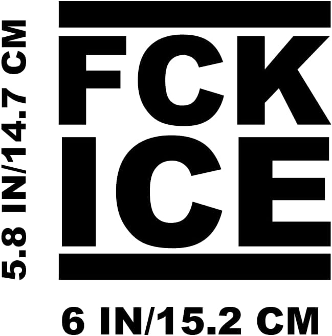 F*ck Ice Vinyl Decal Stickers for Cars Laptop Skateboard Wall Decor UV Resistant