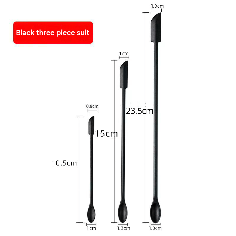 3PCS Silicone Makeup Spatula Mini Cosmetic Scoop