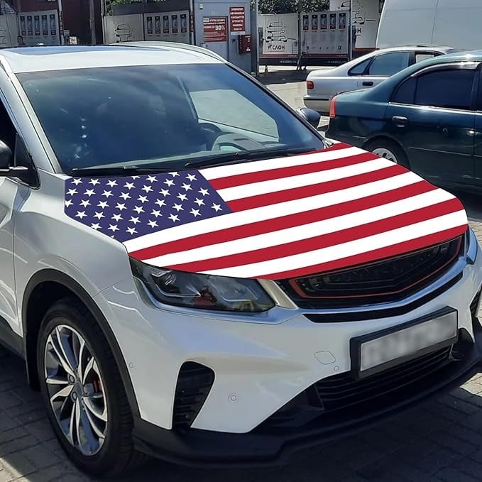 🎁🎉Only $29.9 This Week🌟🎉US Independence Day Car Hood Cover