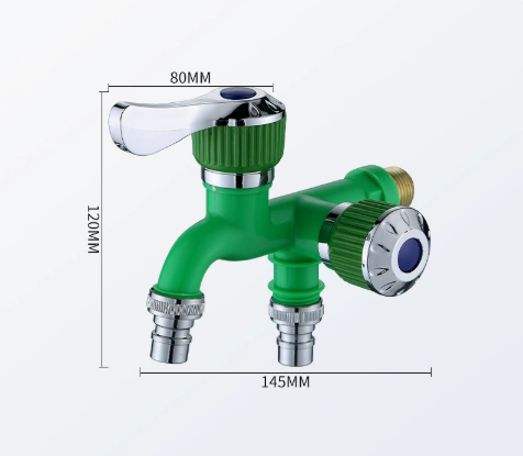 π§ Dual-Outlet Faucet β Two Independent Water Connections for Laundry, Garden & Everyday Cleaning