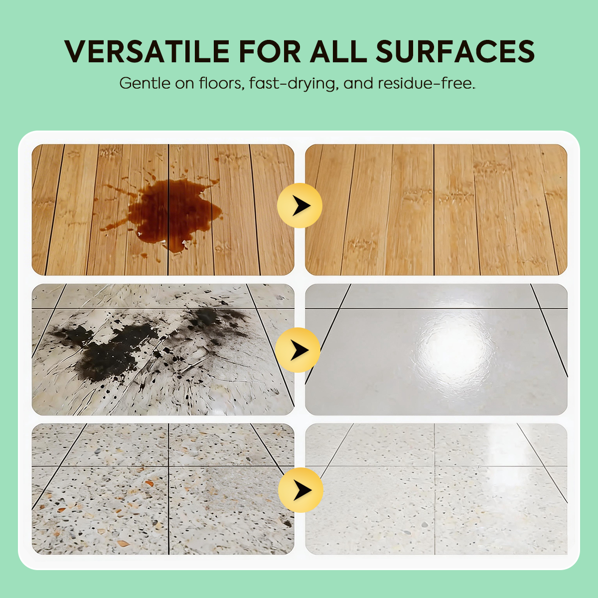 Efficient Floor Cleaning Tablets: Multi-Surface Solution (Lemon Scent)