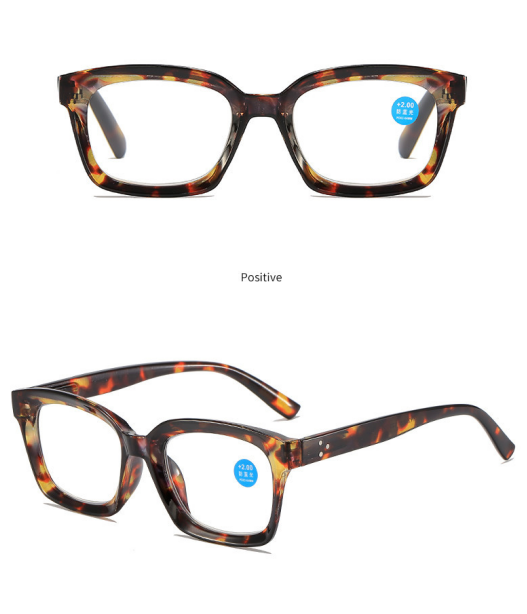 🔥Hot Sale-✨👓Tortoiseshell Reading Glasses – Blue Light Blocking Oversized Square Readers