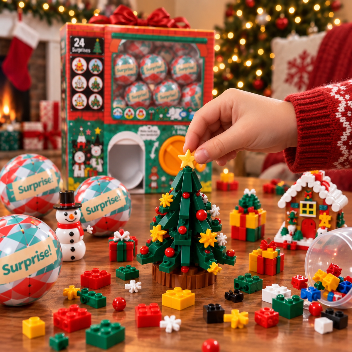 ππ
2026 Christmas Capsule Building Blocks, Surprise Mini Building Set π
