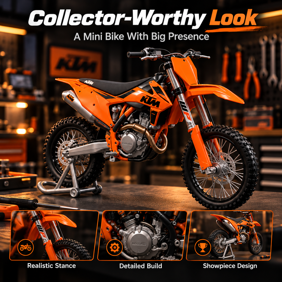 🏍️ Build Your Own Dirt Bike – Realistic DIY Motorcycle Model Kit
