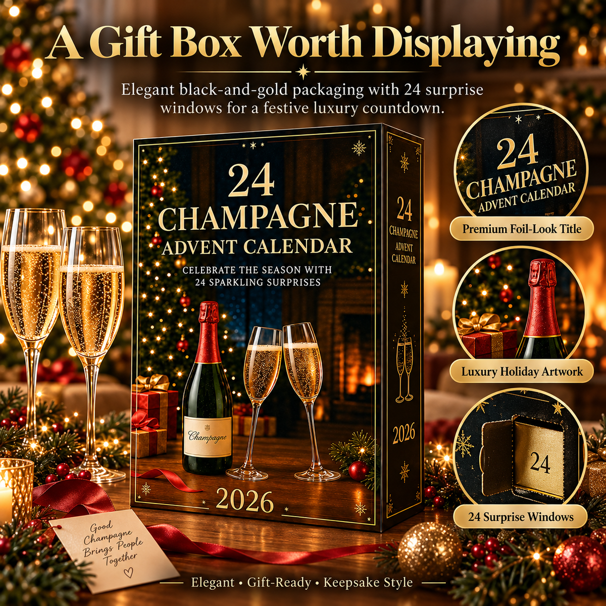 π₯ 2026 Champagne Advent Calendar β 24 Days of Sparkling Surprises