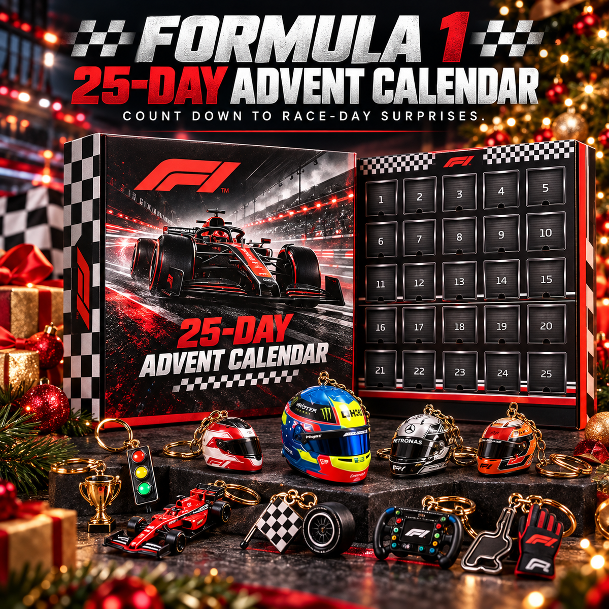 ποΈ Race Day 25-Day Advent Calendar π Motorsport Collectible Christmas Gift