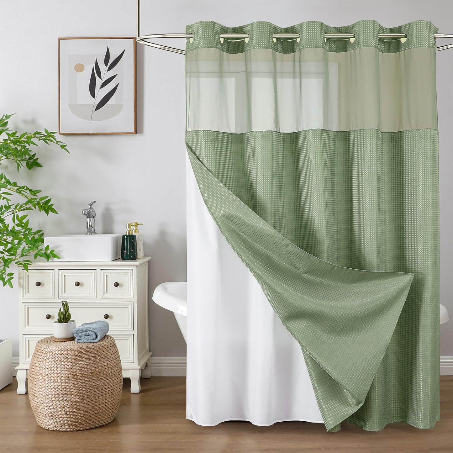 Elevate Your Morning Ritual with the Ultimate Hotel-Style Shower Curtain ✨