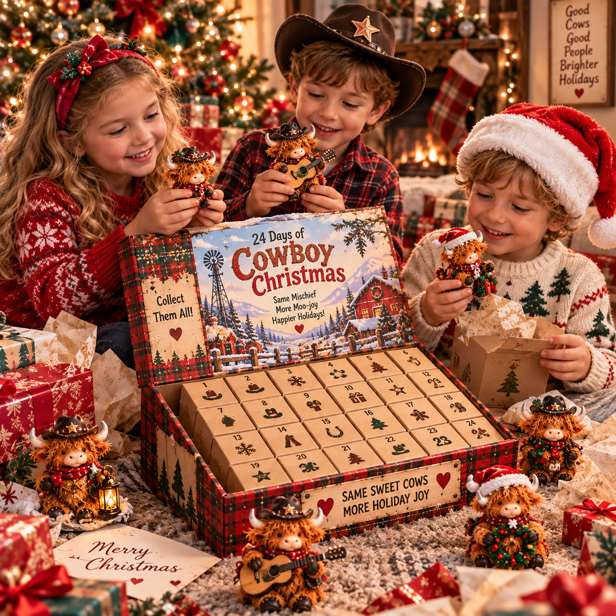 ๐ค ๐ฎ๐ 24 Days of Cowboy Christmas โ Highland Cow Advent Calendar