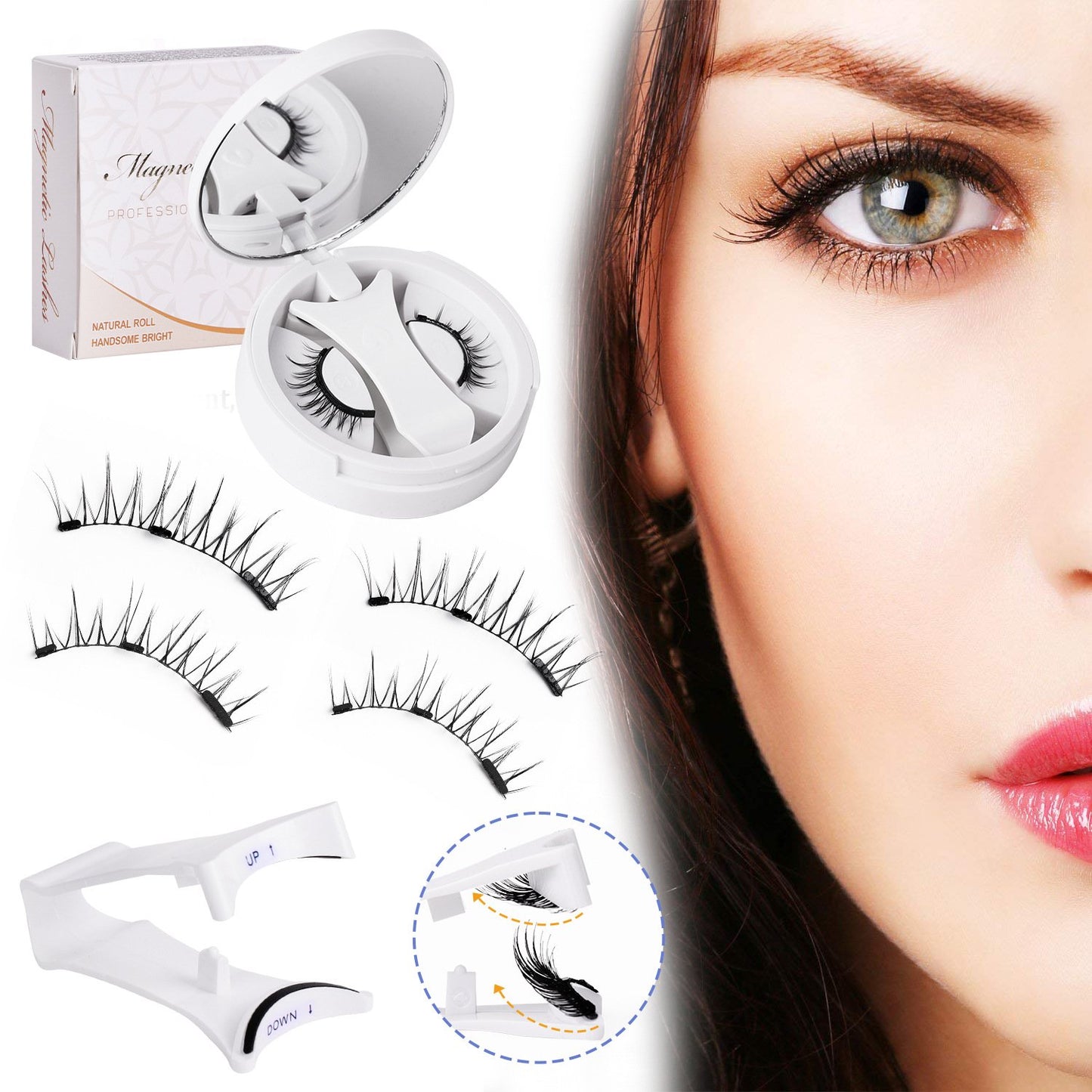 đź’–Summer Hot Sale - Soft Magnetic Eyelashes All-in-One Box, Reusable
