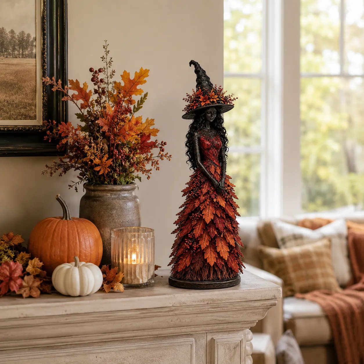 🧙♀️Enchanted Autumn Witch Figurine (📦Buy 2 Free Shipping)