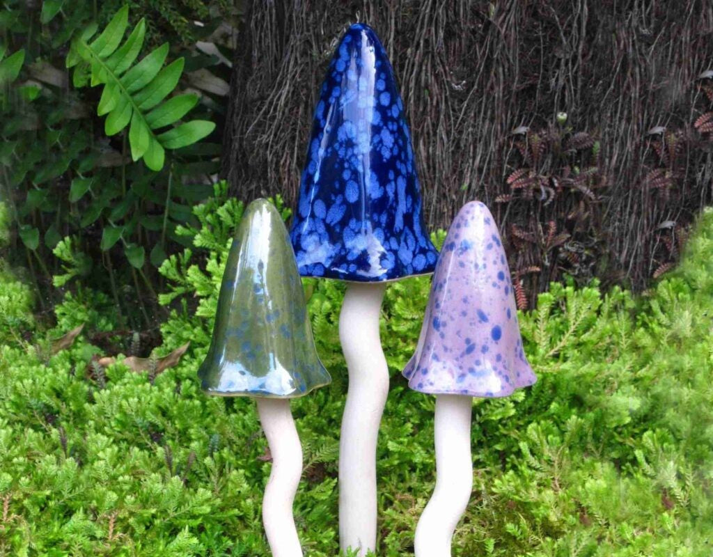 🍄🎶Musical Mushroom Garden Stakes