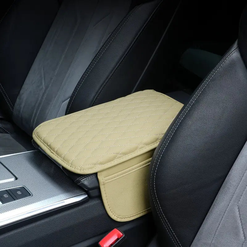 π Car Center Console Armrest Riser β Padded Cushion with Side Storage & Non-Slip Base
