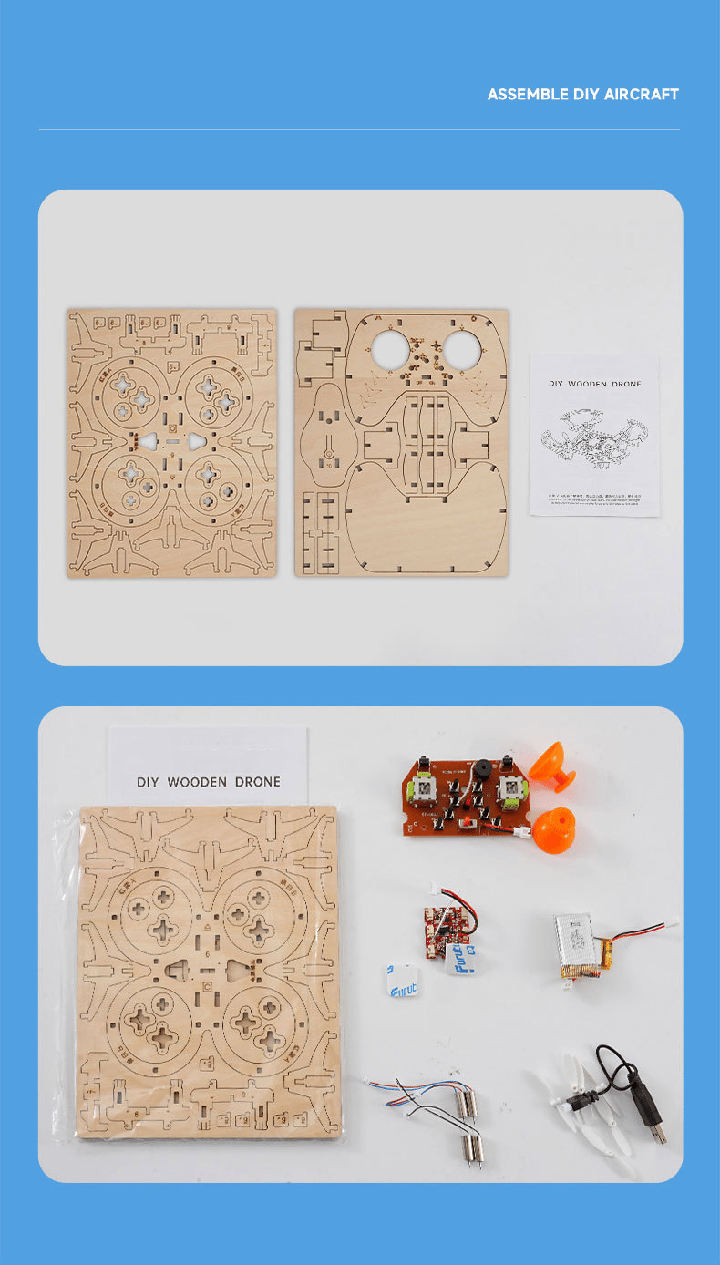 DIY Remote Controlled Drone Educational diy Kit