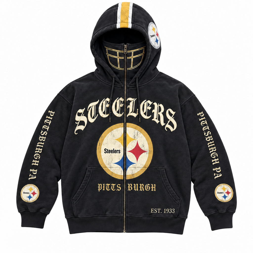 π 2-in-1 Football Zip Hoodie β Full-Zip Helmet Hood & Oversized Fitπ