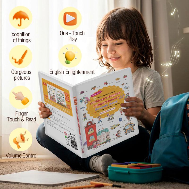 📚 500-Word Audio Learning Book for Toddlers – Tap & Master Vocabulary Across 18 Everyday Topics! 🎧✨