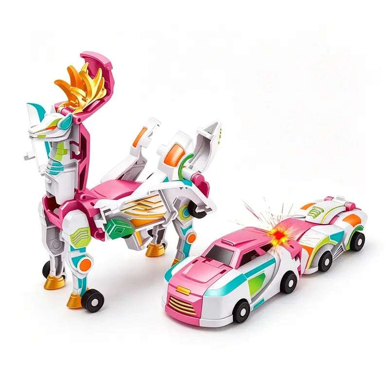 🚗2-in-1 Magnetic Transforming Dragon Car Toy – Racing Car Set！！！