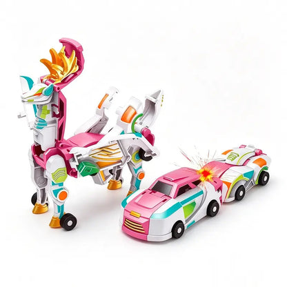 🚗2-in-1 Magnetic Transforming Dragon Car Toy – Racing Car Set！！！