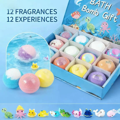 🔥2026 New Upgrade - 🛁 Natural Bath Bombs for Kids with Mega Bubbles & Surprise Inside 🥚✨
