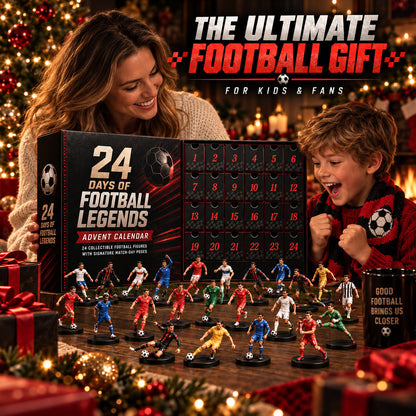 24 Days of Football Legends Advent Calendar | 24 Collectible Player Figures