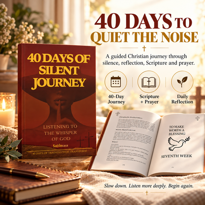 ✝️ 40-Day Christian Devotional Book – Daily Scripture, Prayer & Reflection for Spiritual Growth