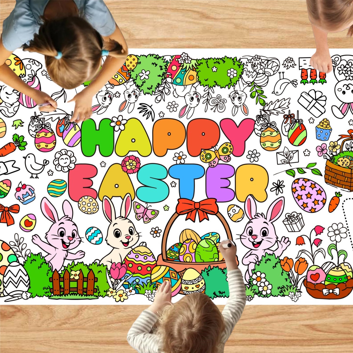 🐰 🥚 Make This Easter Unforgettable With a Giant Coloring Adventure! 🥚 🐰