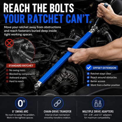 💥 Great Deal | Offset Extension Wrench for Impact Wrenches