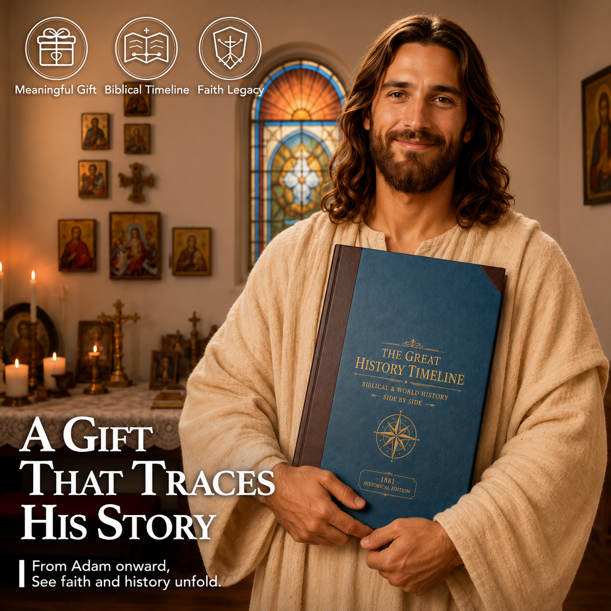 📜 SPECIAL OFFER | Synchronological History Chart – 6,000 Years of Biblical & World Events in One Fold-Out Timeline