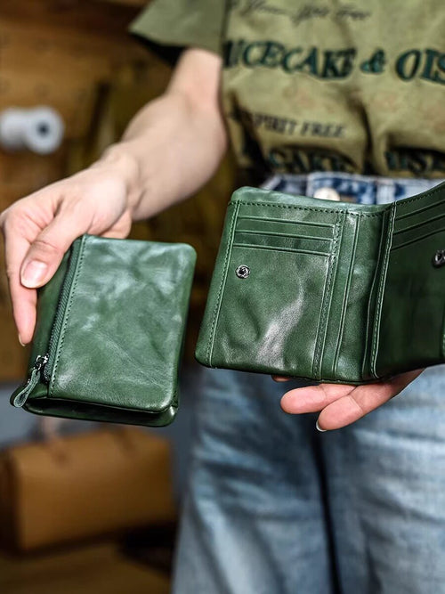 Minimalist Leather Wallet | Slim RFID Wallet For Everyday Carry🟢Free Shipping