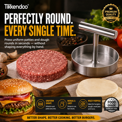 🍔 BBQ Essential | Manual Hamburger Patty Press