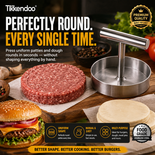 🍔 BBQ Essential | Manual Hamburger Patty Press