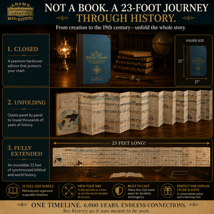 📜 SPECIAL OFFER | Synchronological History Chart – 6,000 Years of Biblical & World Events in One Fold-Out Timeline