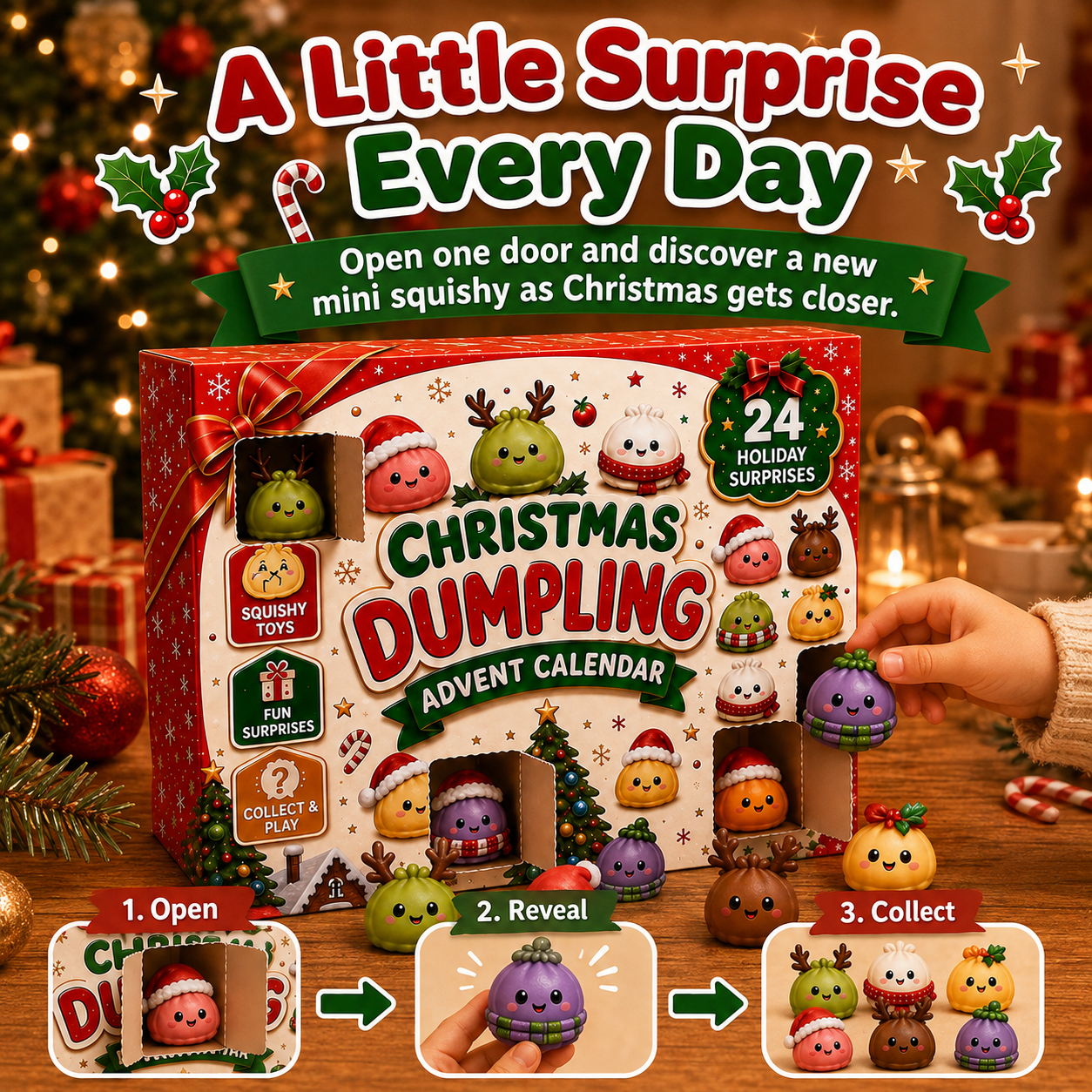 🎅 Christmas Special | 24-Day Mini Soft and Adorable Toy – Cute 2026 Christmas Advent Calendar
