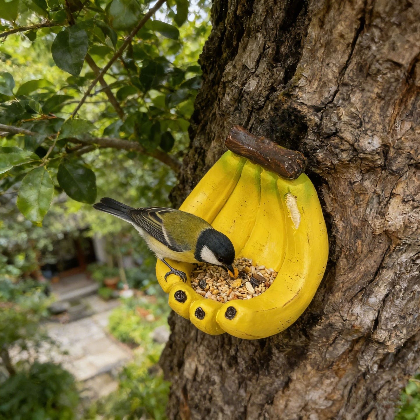 Funny Banana Bird Feeder – Unique Outdoor Garden Decor For Bird Lovers