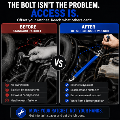 💥 Great Deal | Offset Extension Wrench for Impact Wrenches