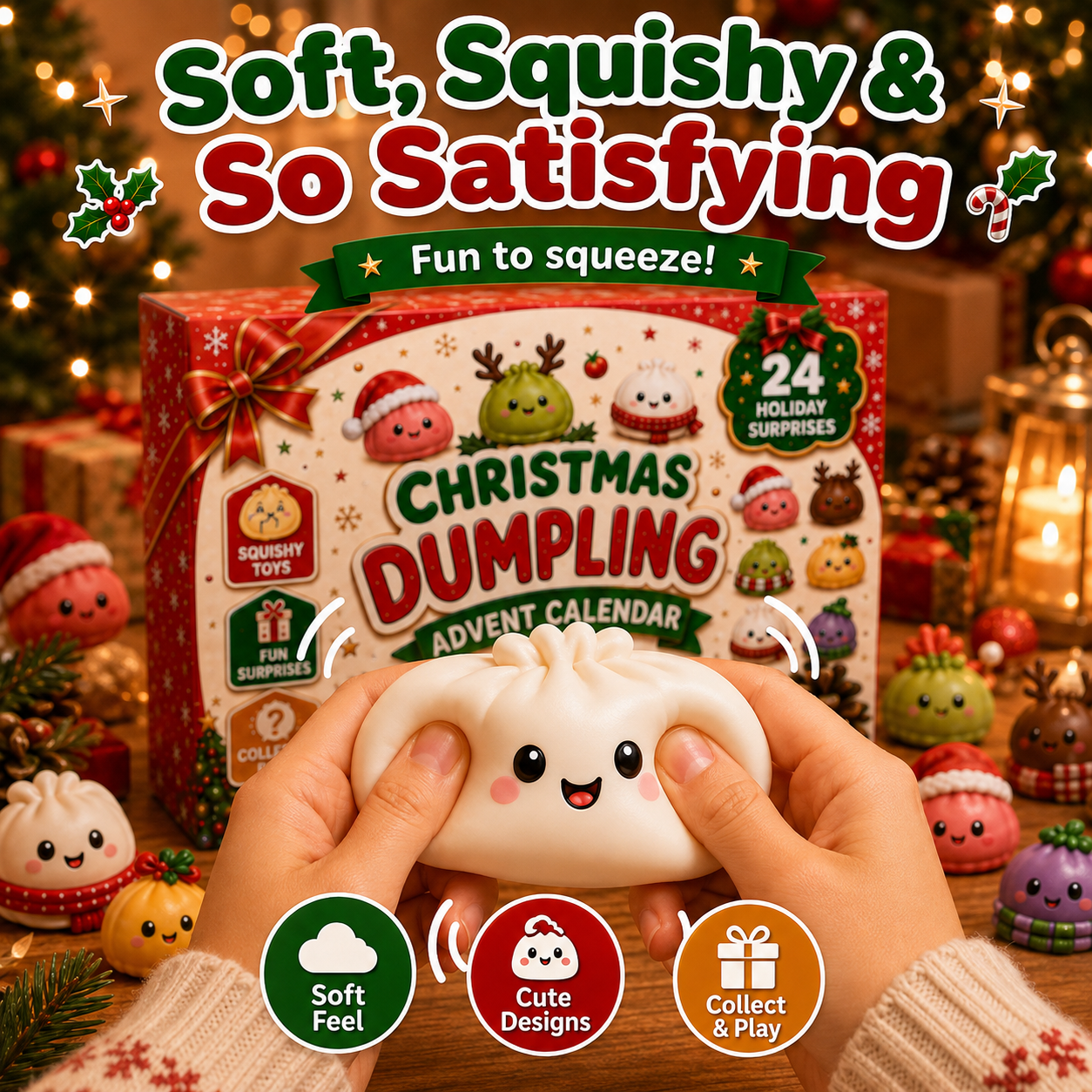 🎅 Christmas Special | 24-Day Mini Soft and Adorable Toy – Cute 2026 Christmas Advent Calendar
