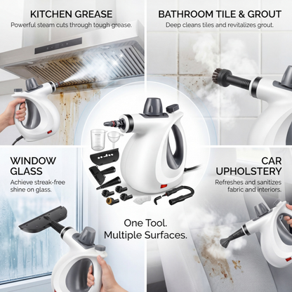 Handheld Steam Cleaner | Powerful Chemical-Free Multi-Surface Cleaning