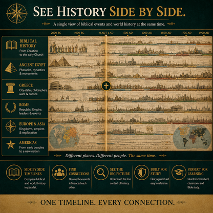 📜 SPECIAL OFFER | Synchronological History Chart – 6,000 Years of Biblical & World Events in One Fold-Out Timeline