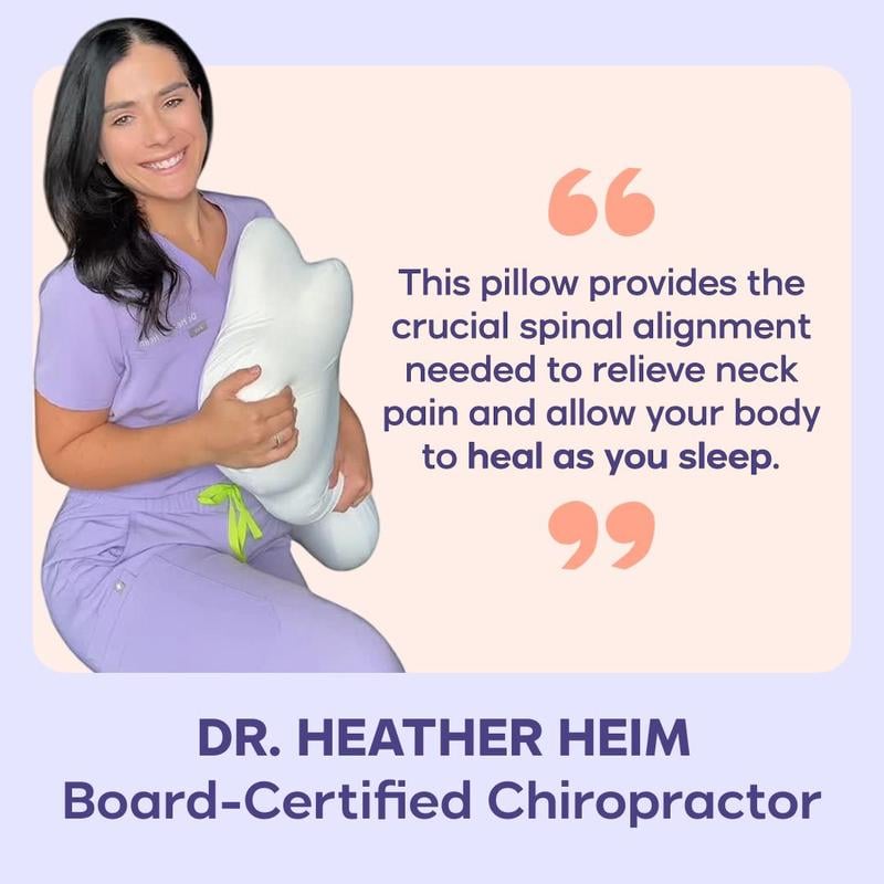 ☁️Dual-Height Cervical Cloud Pillow - Slow-Rebound Memory Foam