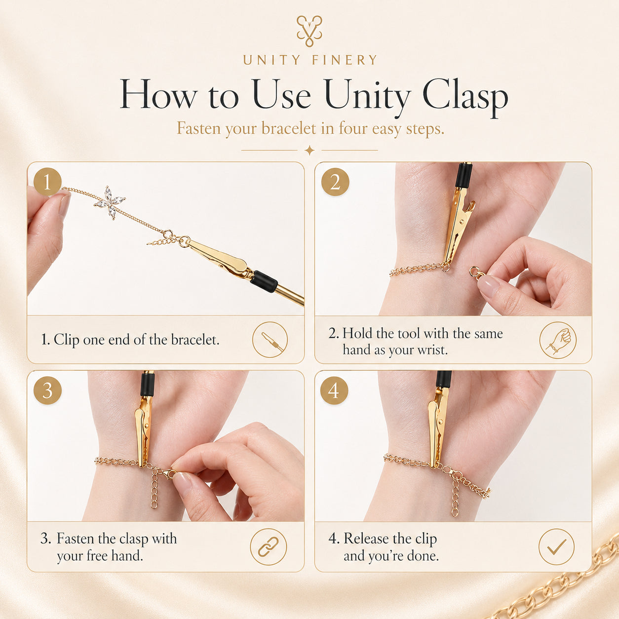 Finally Put On Your Bracelets By Yourself — In Seconds. ✨