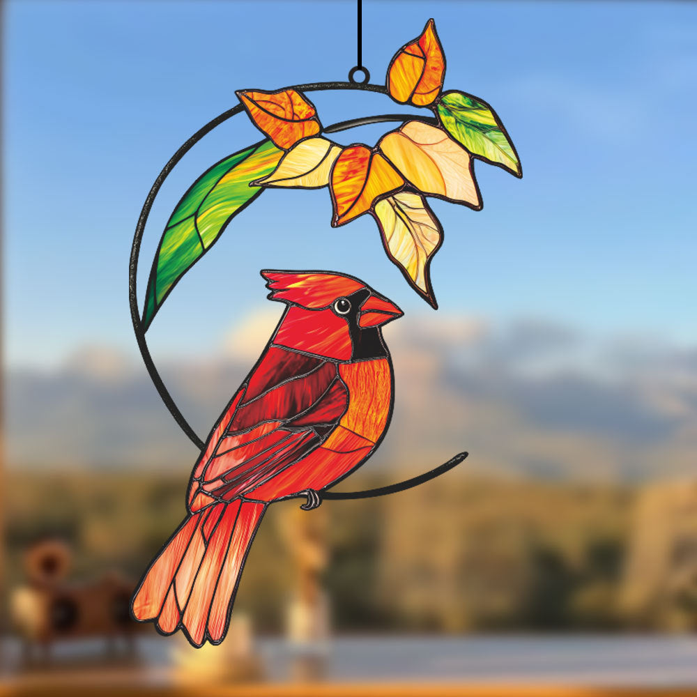 Hummingbird Stained Glass Sun Catcher