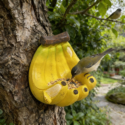 Funny Banana Bird Feeder – Unique Outdoor Garden Decor For Bird Lovers