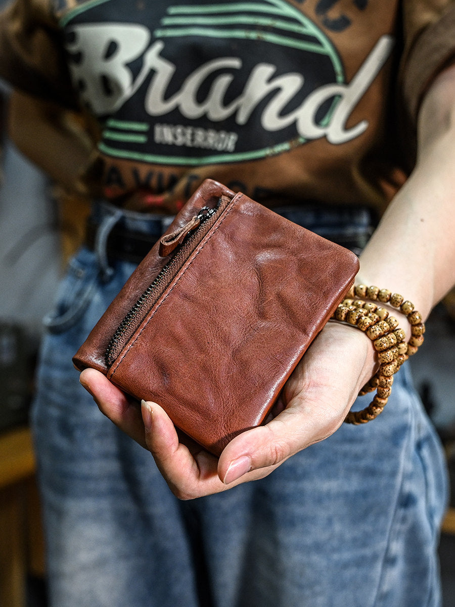 Minimalist Leather Wallet | Slim RFID Wallet For Everyday Carry🟢Free Shipping