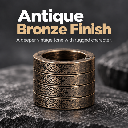 Unisex Four-Band Thumb Ring – Unique metal finish with a striking look; suitable for casual wear; an elegant, stylish accessory for adults.