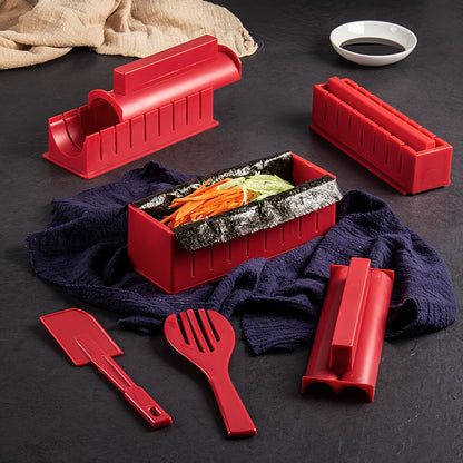 Master the Art of Sushi at Home with the 17-Piece Sushi Maker Set! 🍣💖