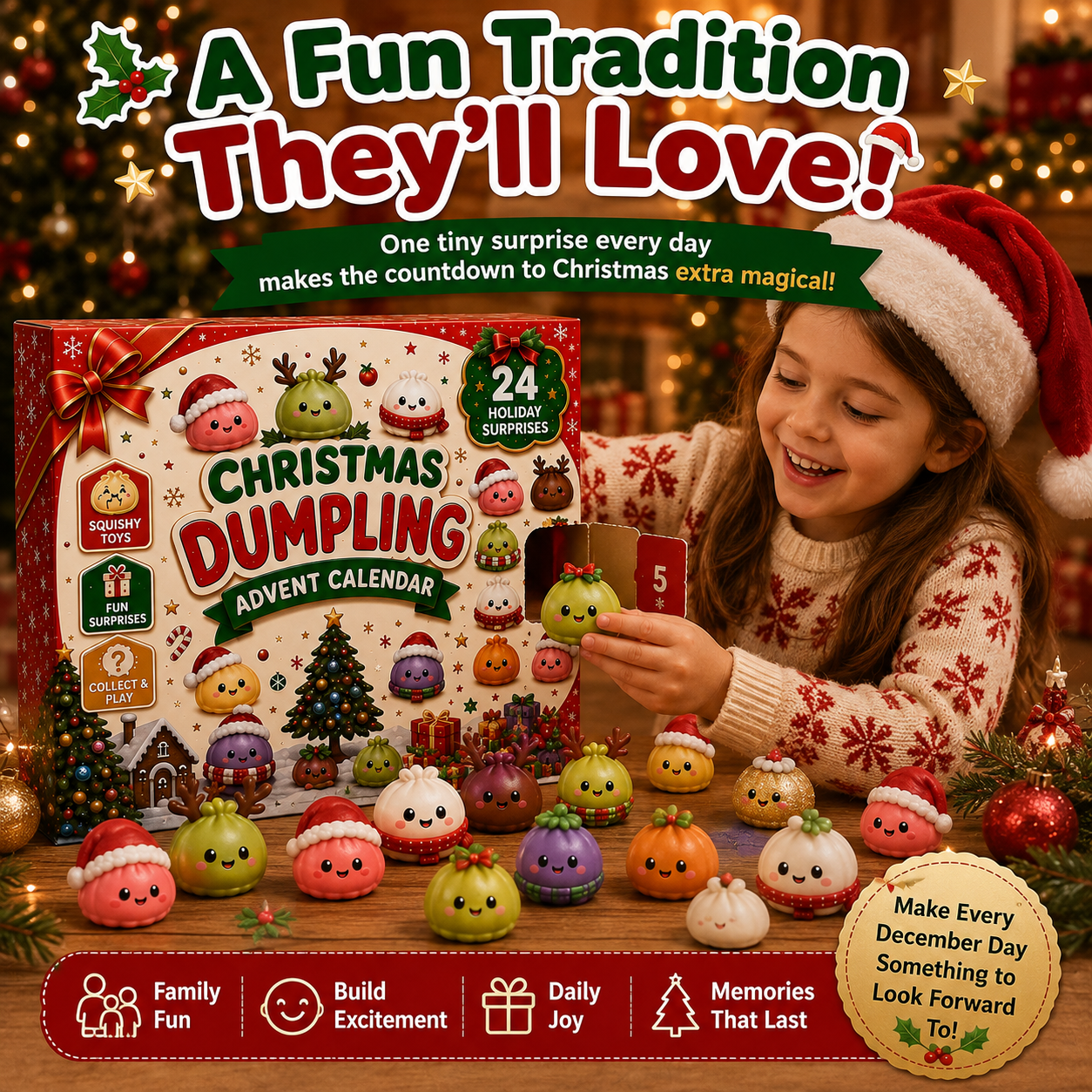 🎅 Christmas Special | 24-Day Mini Soft and Adorable Toy – Cute 2026 Christmas Advent Calendar