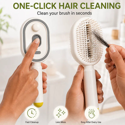 💨 Electric Spray Air Cushion Massage Comb |💆‍♀️ Anti-Static Detangling Hair Brush with Soothing Mist