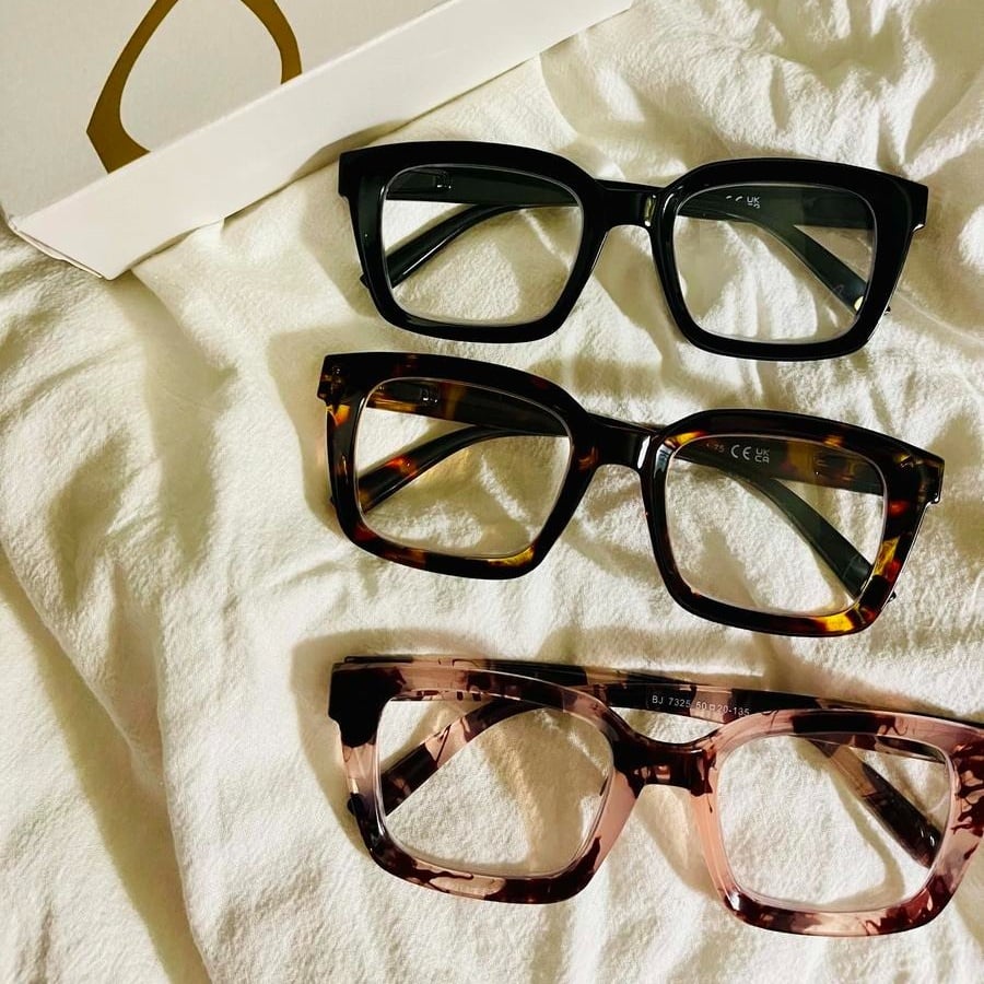 🔥Hot Sale-✨👓Tortoiseshell Reading Glasses – Blue Light Blocking Oversized Square Readers