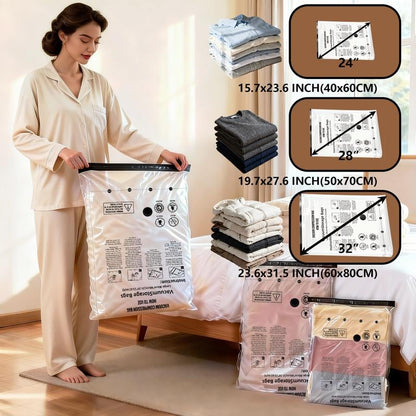 🔥 BIG SALE 49% OFF🔥Cordless Travel Vacuum Storage Compression Bag Set – 15-Pack in 3 Sizes